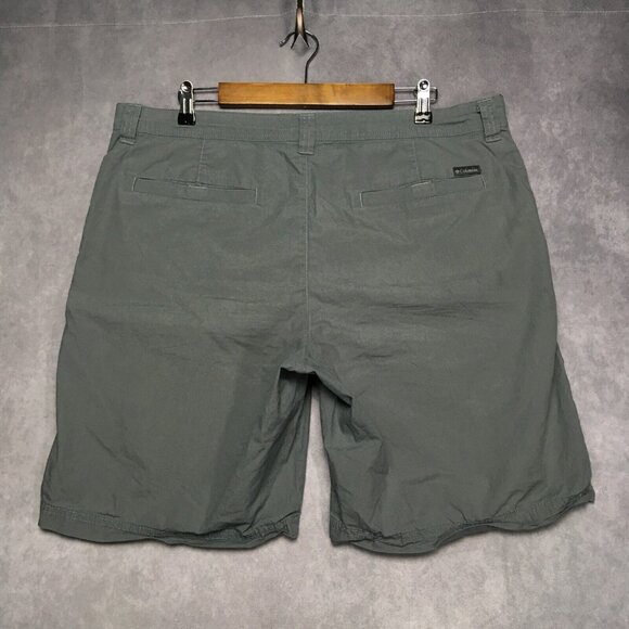Columbia Mens Shorts size 38 Casual Pockets Lightweight Cotton Blue Gray - Picture 4 of 10